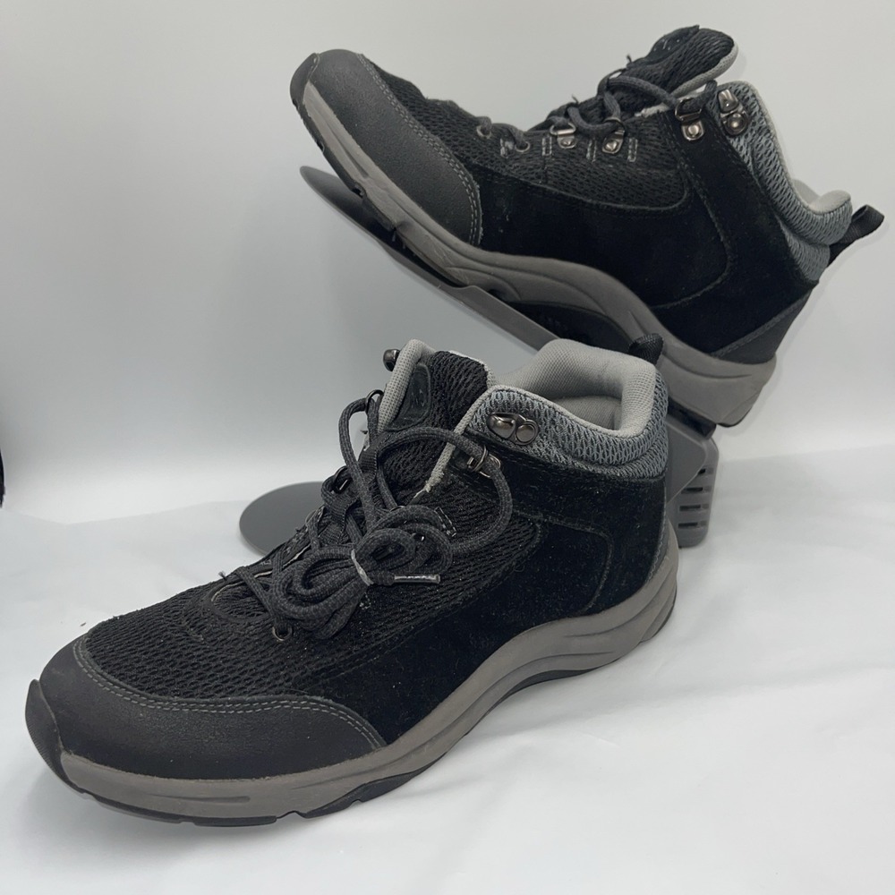 VIONIC 3105 Cypress 9168 Black Mesh Suede Performance Hiking Trail Boots W8 - Picture 4 of 11